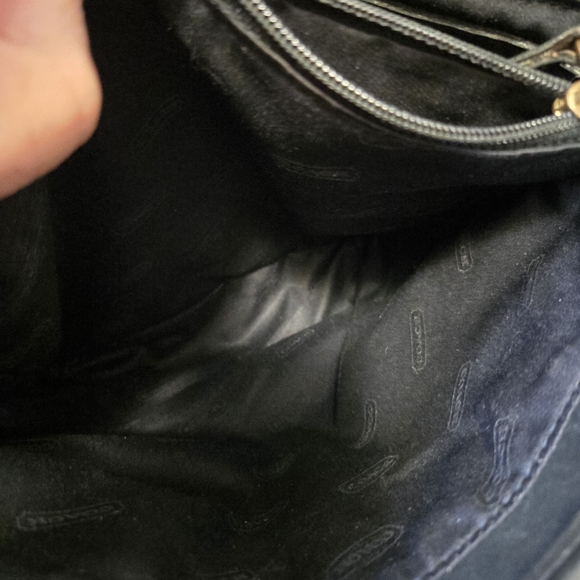 Coach Black Leather Tote with Charm - Picture 6 of 11